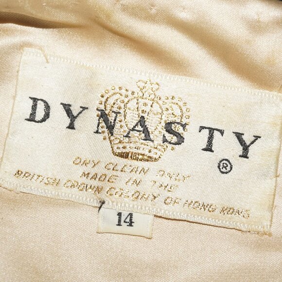 Vintage 60s Dynasty Regency Brocade Gown Dress - Picture 6 of 9